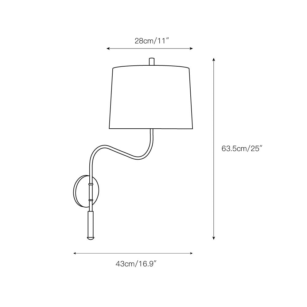 Orelaaine wandlamp