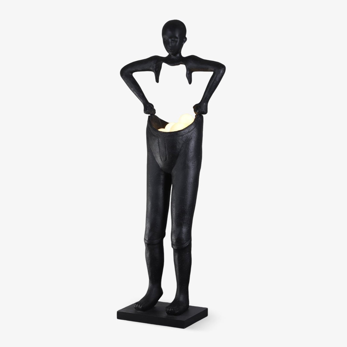 Vamiryra sculpturale vloerlamp in zwart