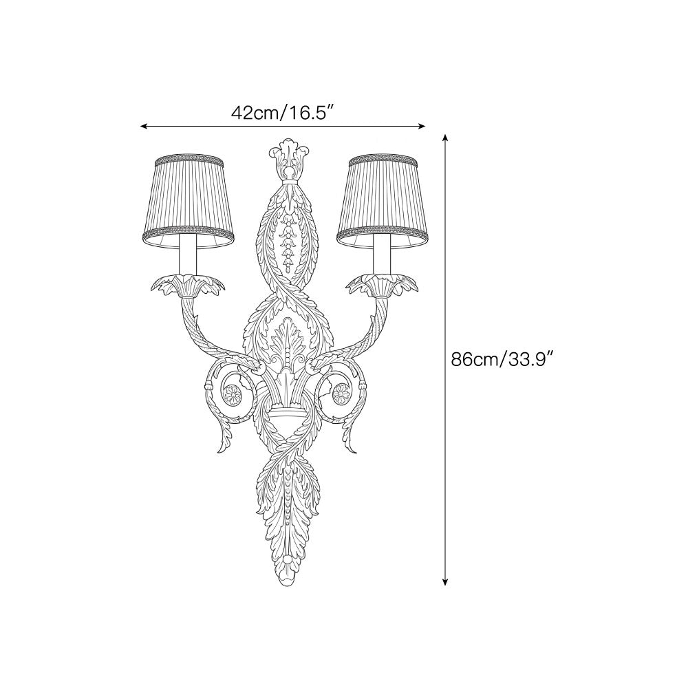 Regals wandlamp