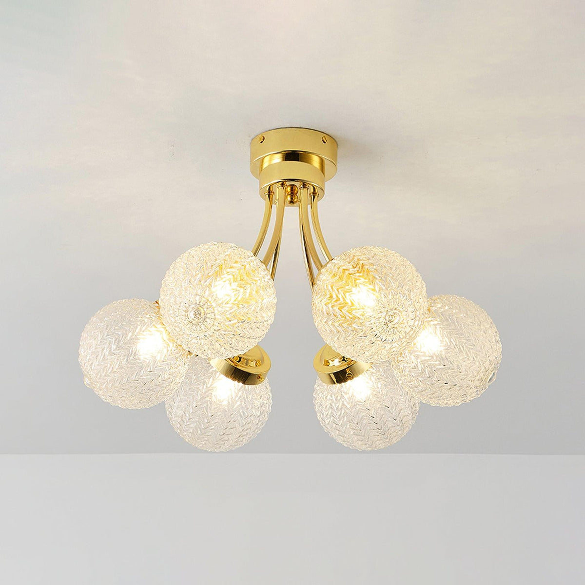 Quve glazen plafondlamp