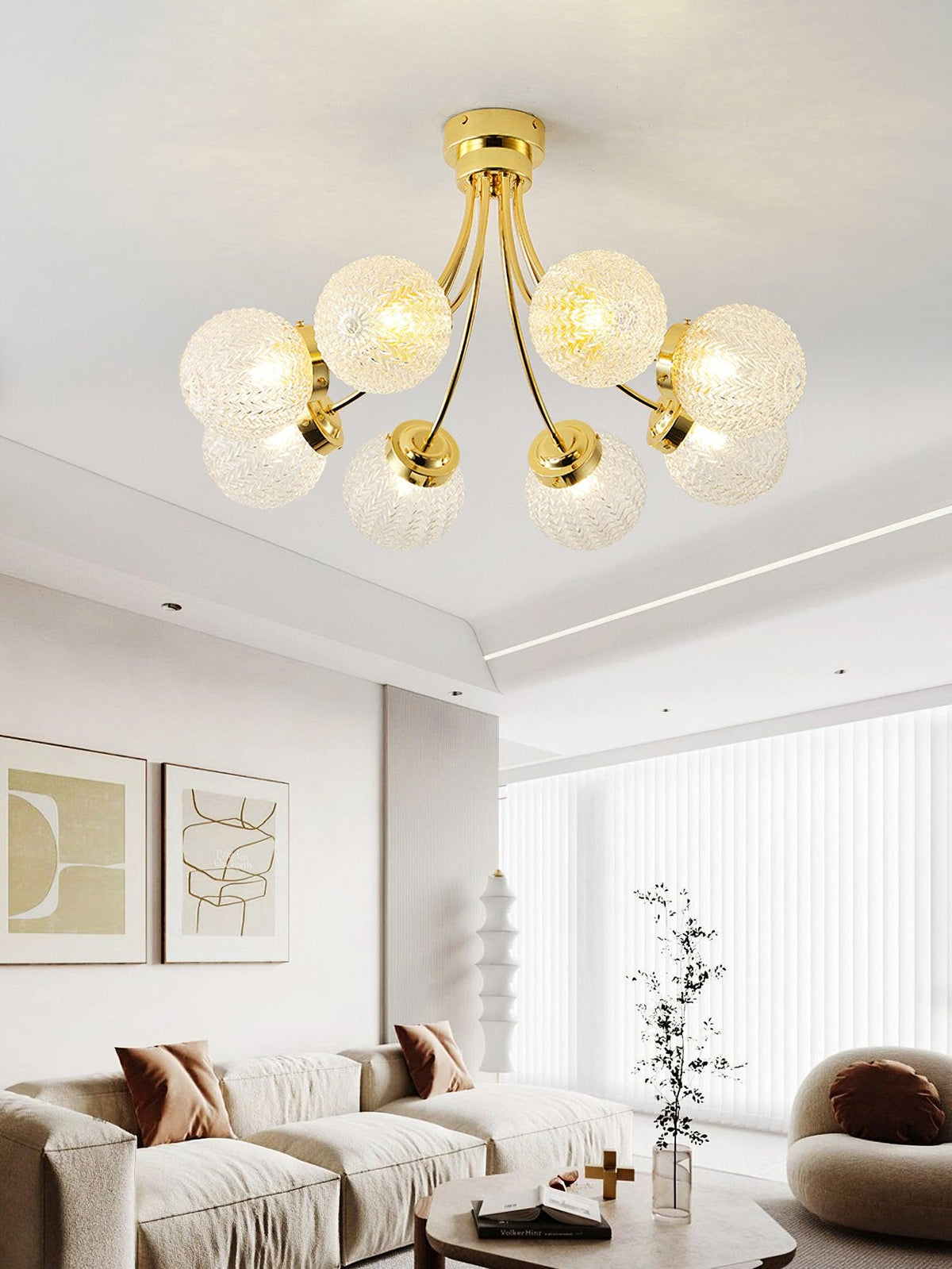 Quve glazen plafondlamp