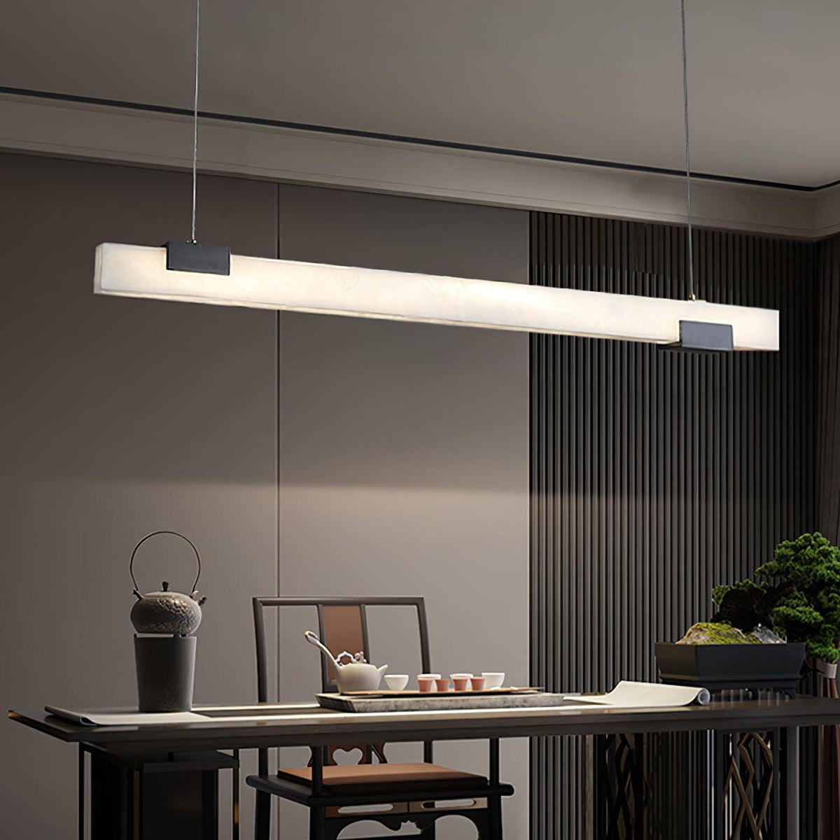 Mivel Minimalistische hanglamp van albast