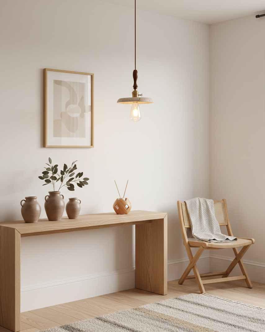 Seruine travertin hanglamp