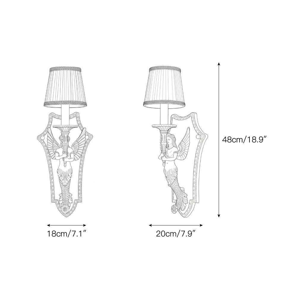 Sirena wandlamp