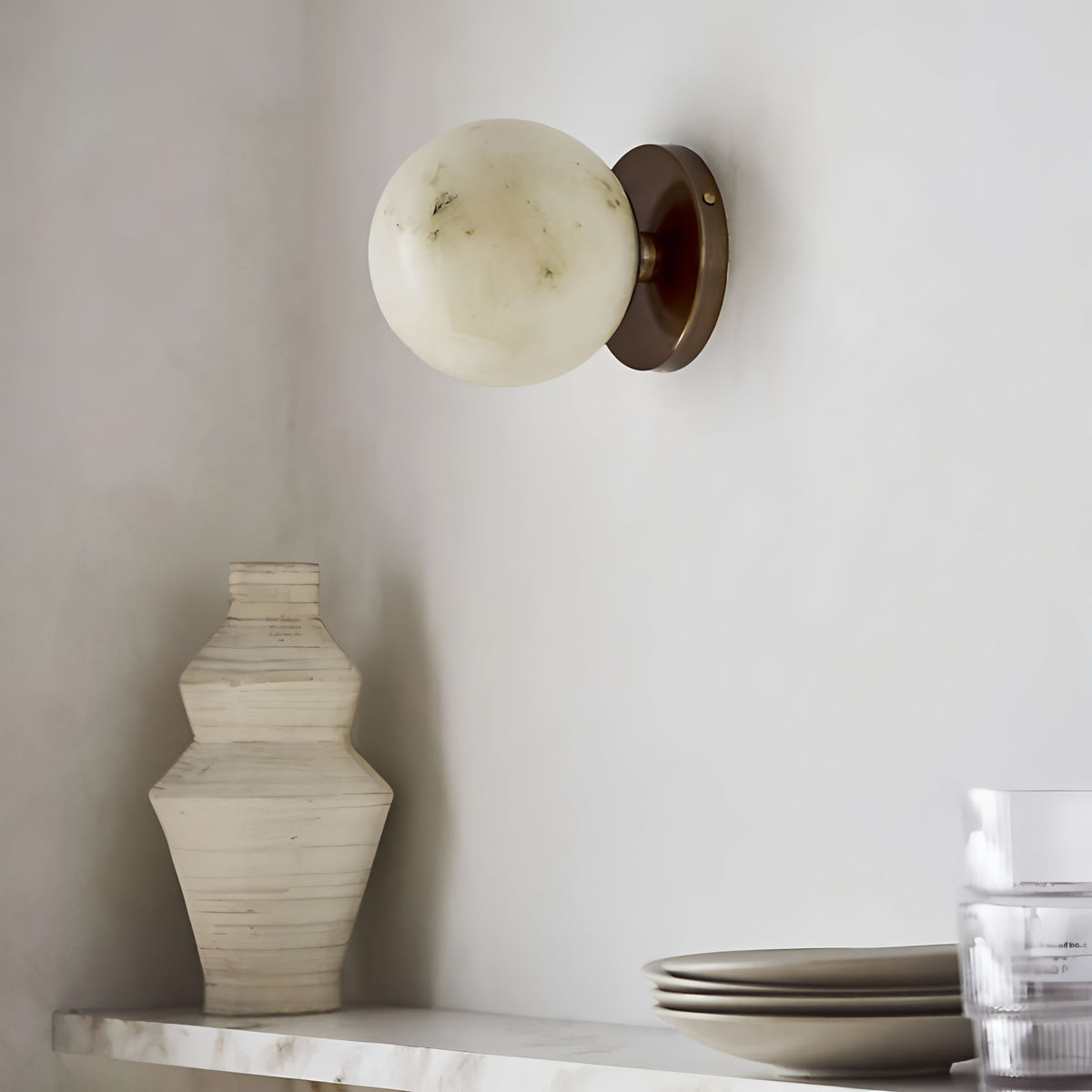 Avenisenne Twobody Celestial Double albasten wandlamp