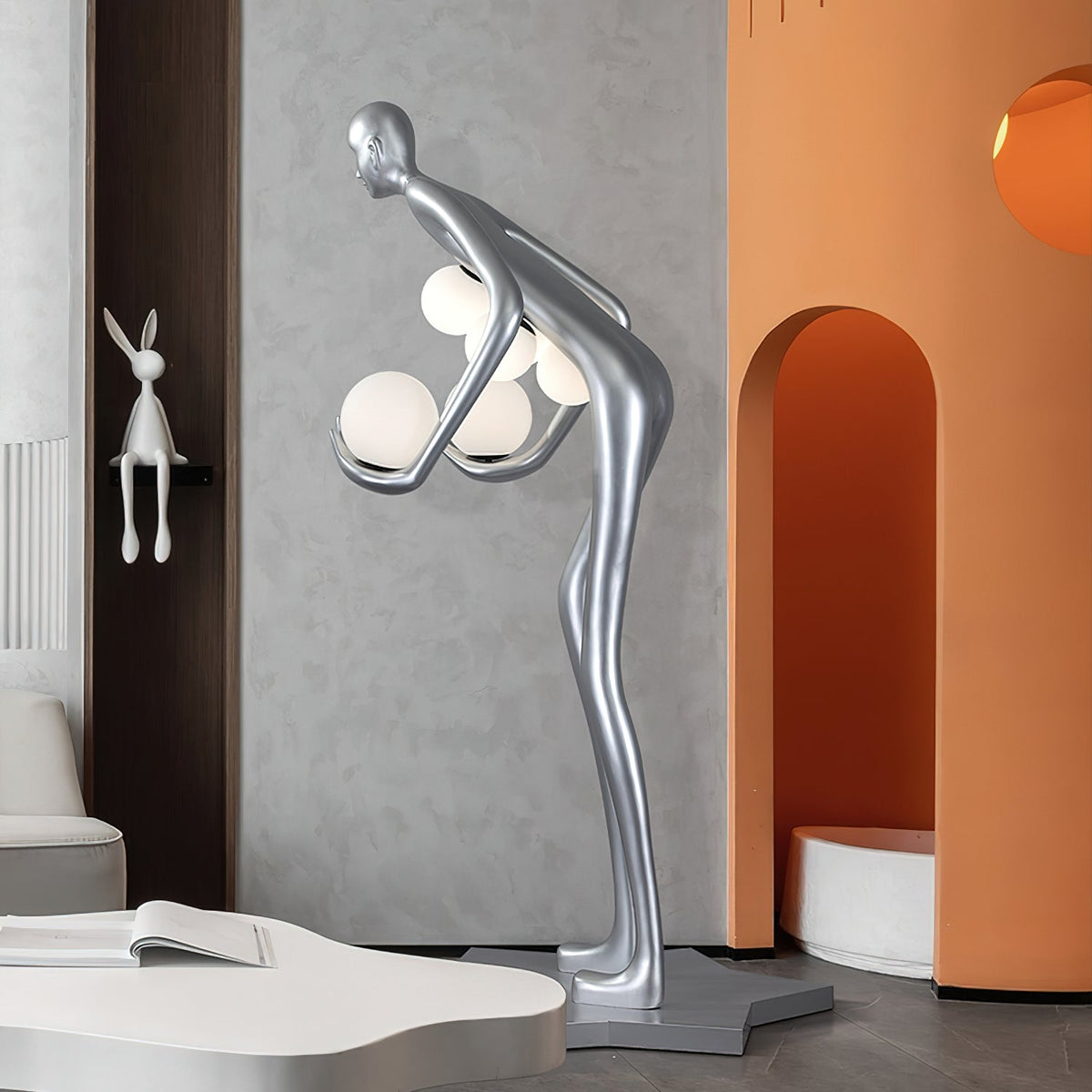 Silvaris sculpturale vloerlamp