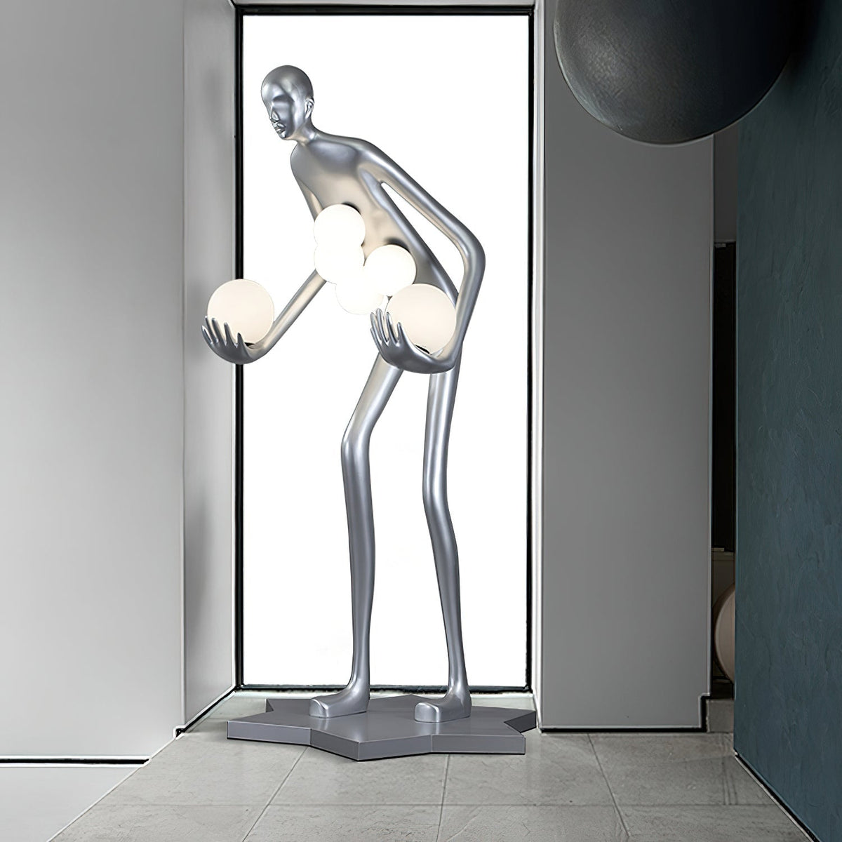 Silvaris sculpturale vloerlamp
