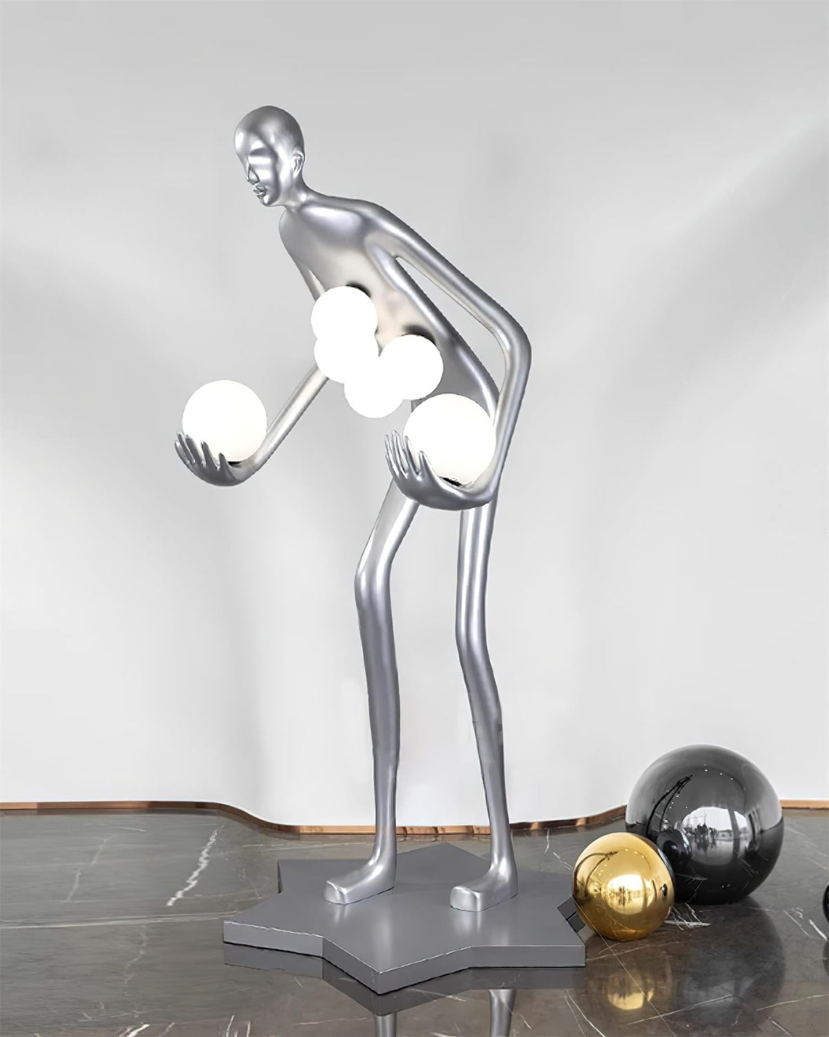 Silvaris sculpturale vloerlamp