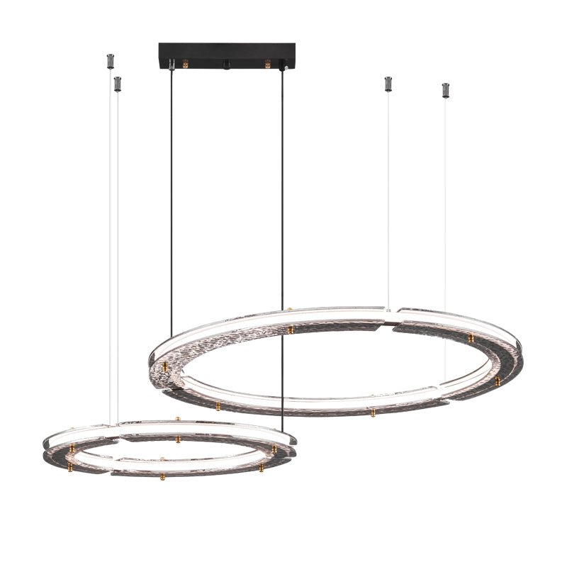 Lunara dubbelring kristallen kroonluchter
