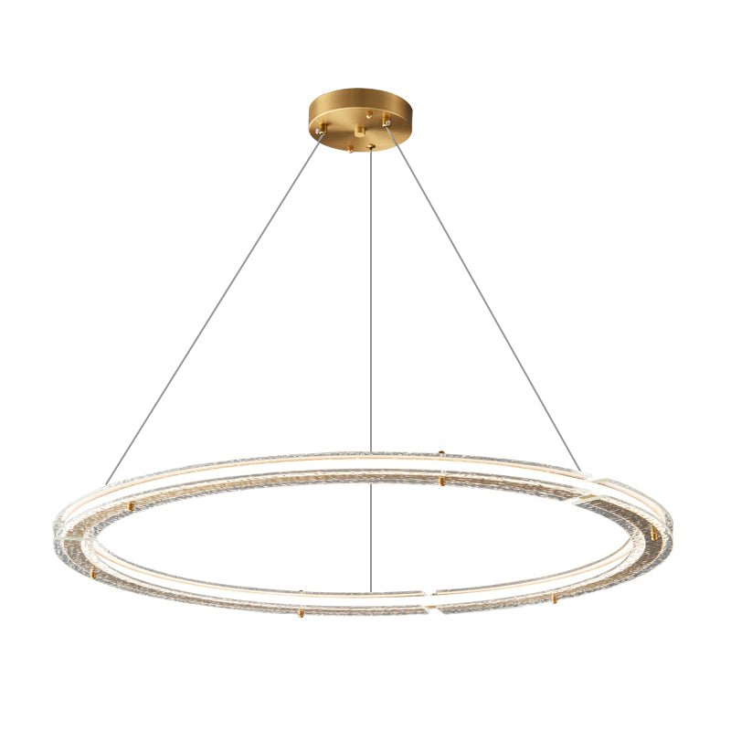 Lunara dubbelring kristallen kroonluchter
