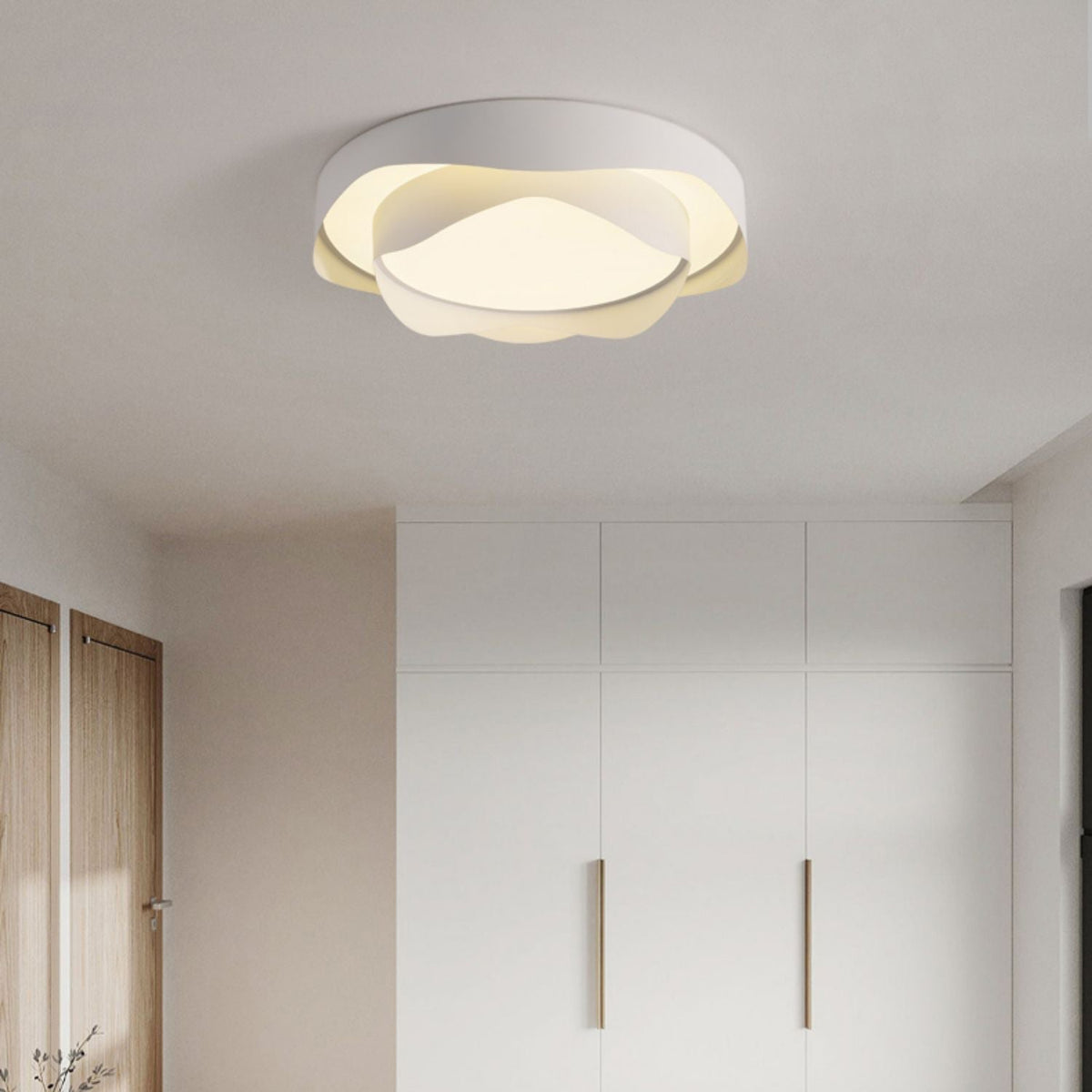 Elaisise plafondlamp Wit voor woonkamer