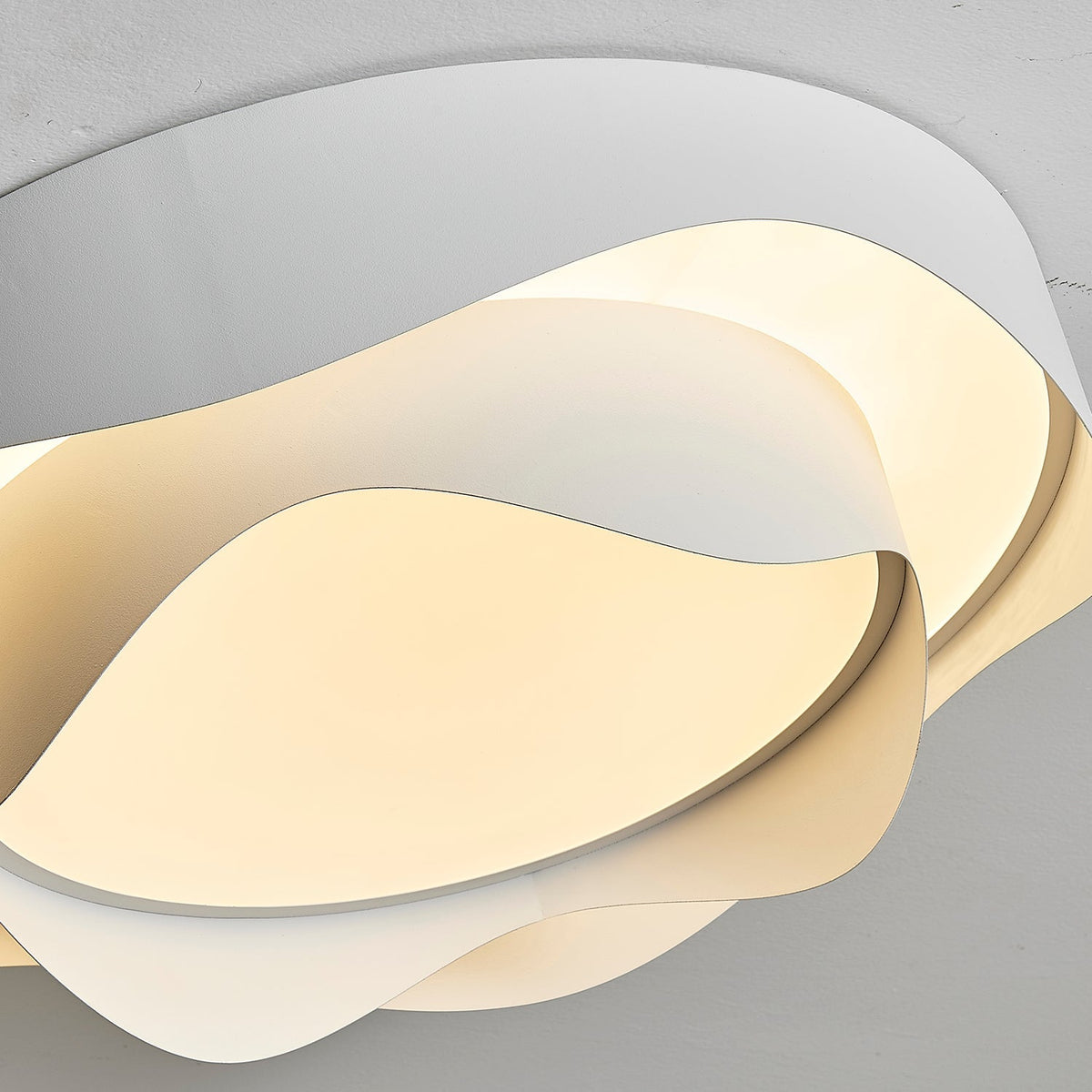 Elaisise plafondlamp Wit voor woonkamer