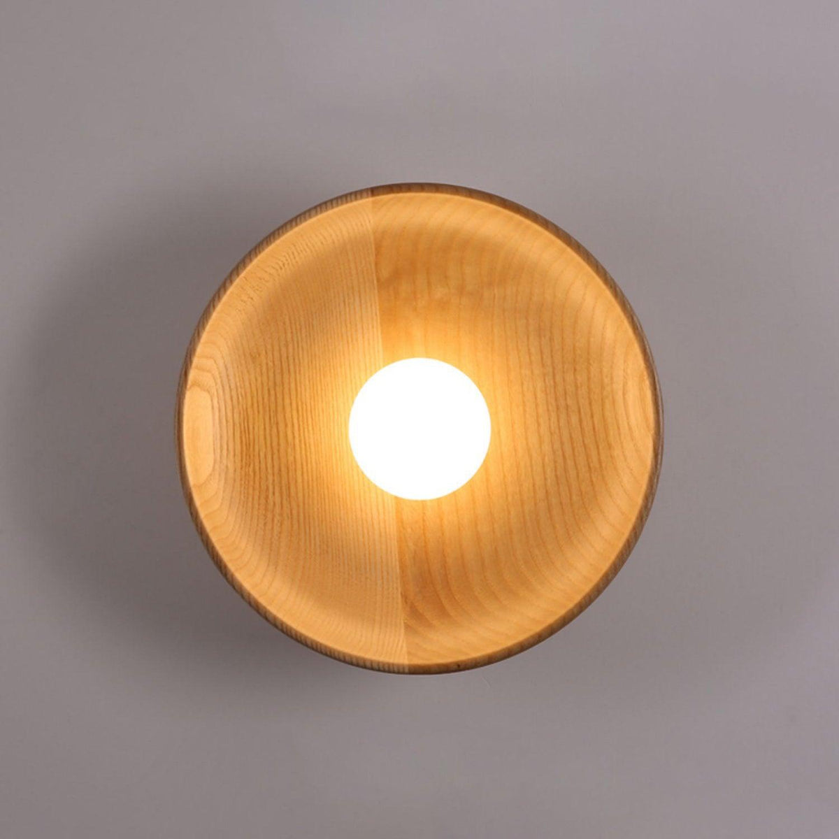 Sirixa moderne minimalistische wandlamp van glas en hout