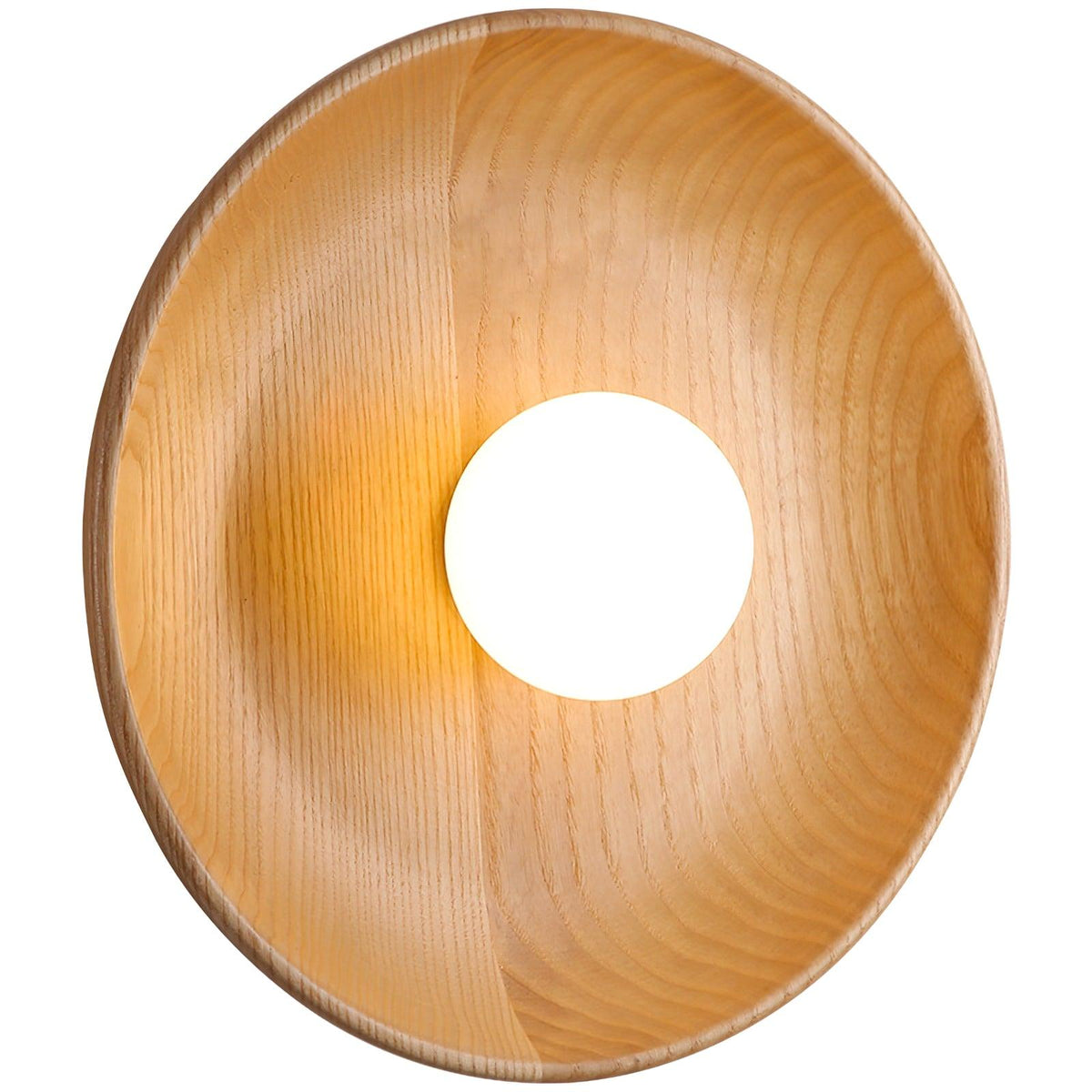 Sirixa moderne minimalistische wandlamp van glas en hout