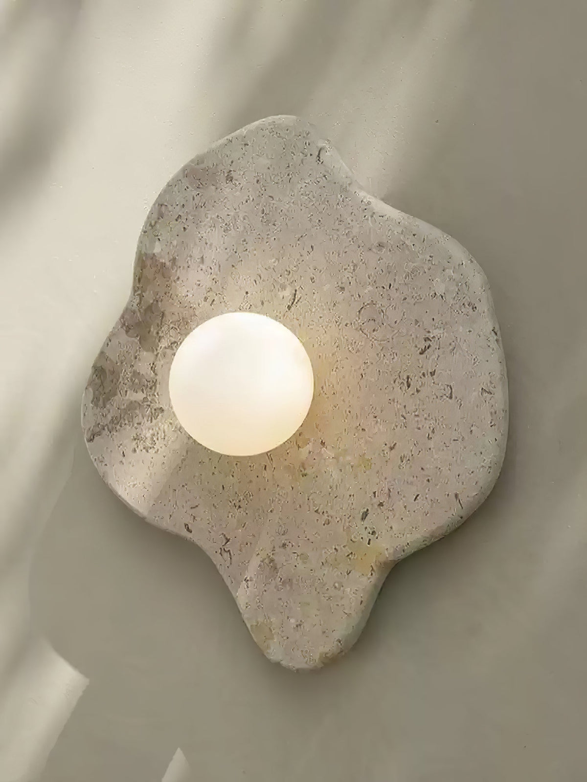 Bloom Rustic Marmer wandlamp Koraalrood