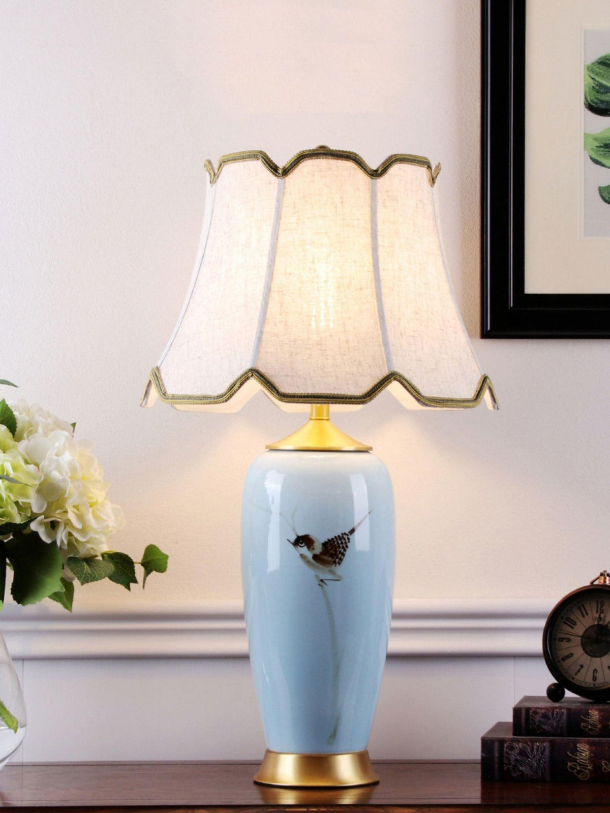 Sparrow Oriental keramische tafellamp