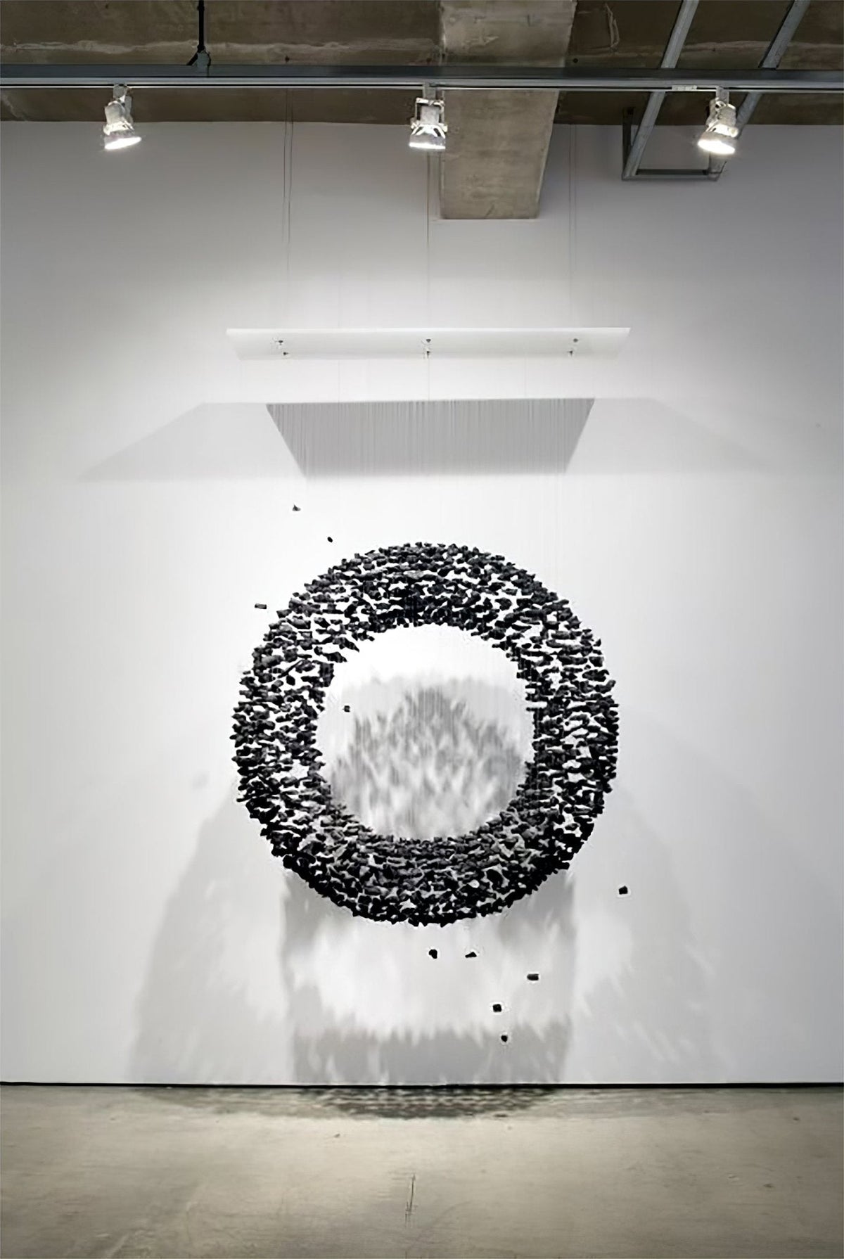 Arsilus Charcoal Stone Sculptural kroonluchter Orbicular
