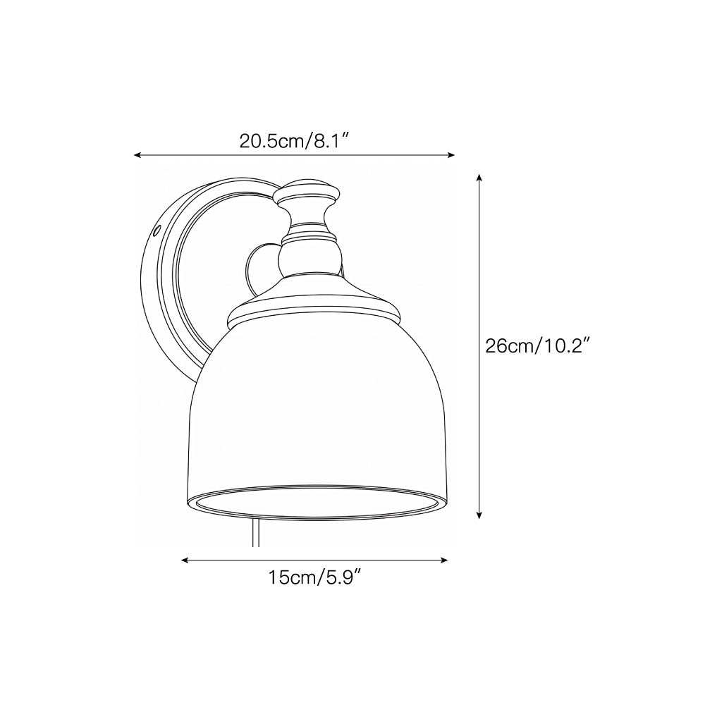 Pembroke wandlamp