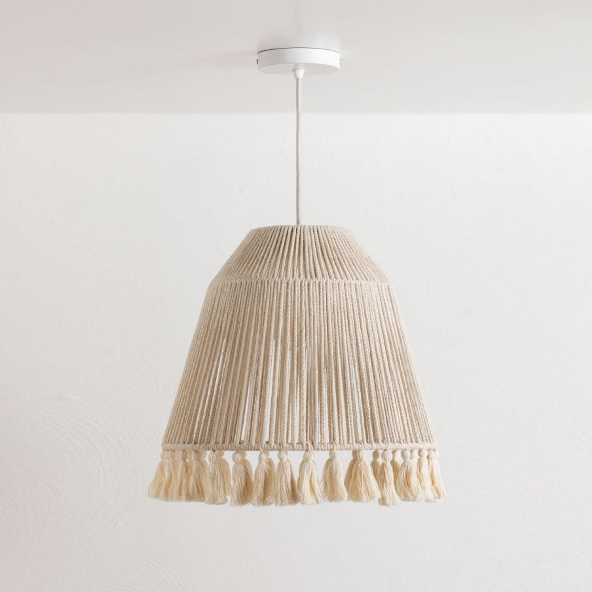 Hlugan traditionele hanglamp met touw en bloemblaadjes