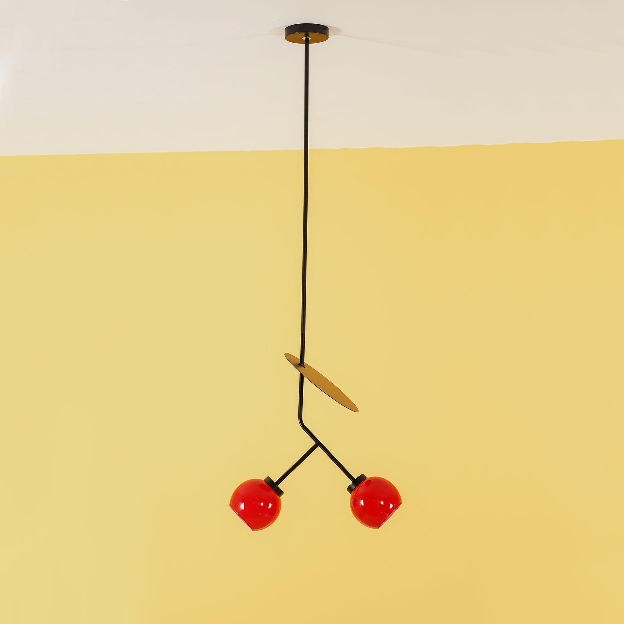 Valentina Moderne Design LED Kersen Hanglamp Metaal/Glas 3 Kleuren Woonkamer/Slaapkamer/Eetkamer
