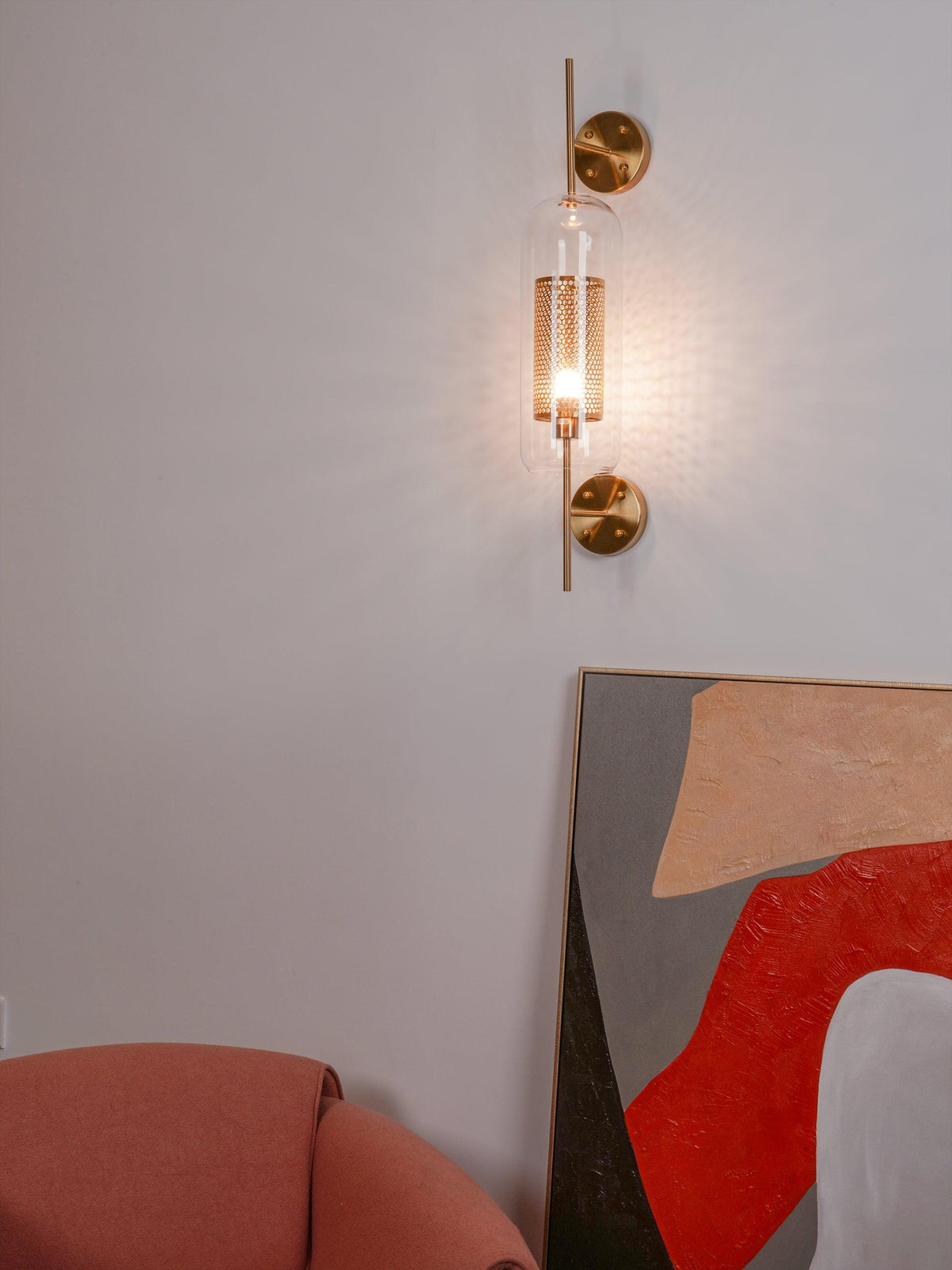 Peta Premium Noords Kunstzinnig Glas Wandlamp