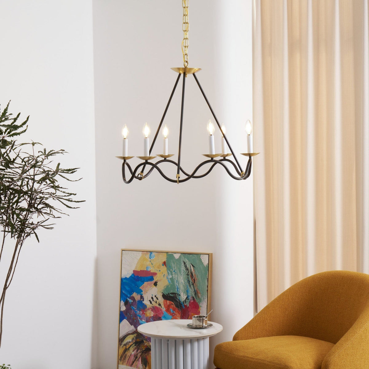 Evenor elegantie Vintage messing kroonluchter