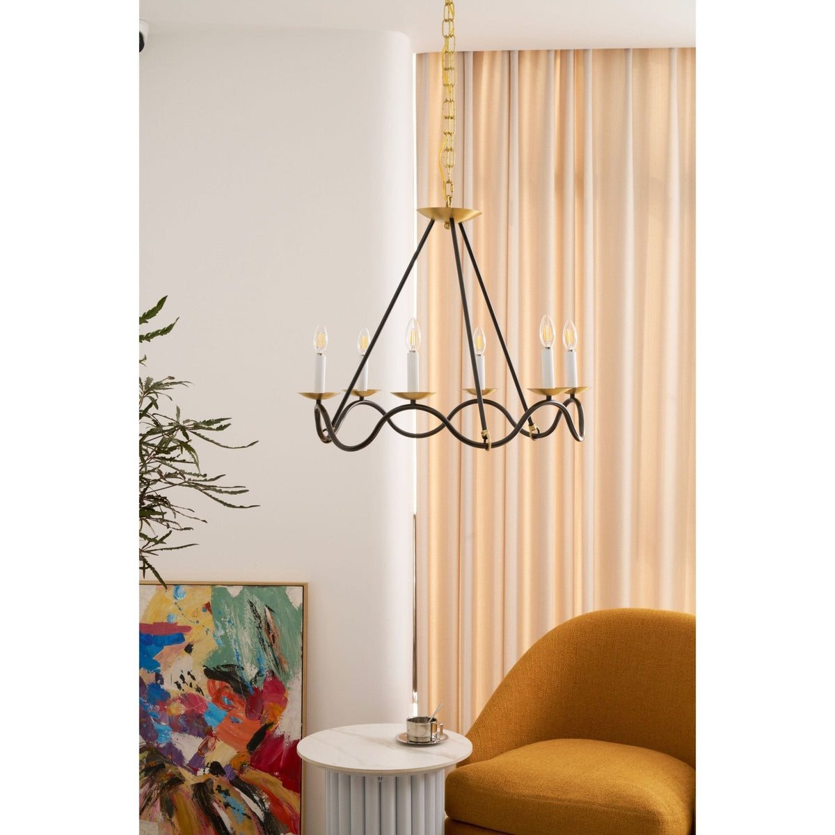 Evenor elegantie Vintage messing kroonluchter