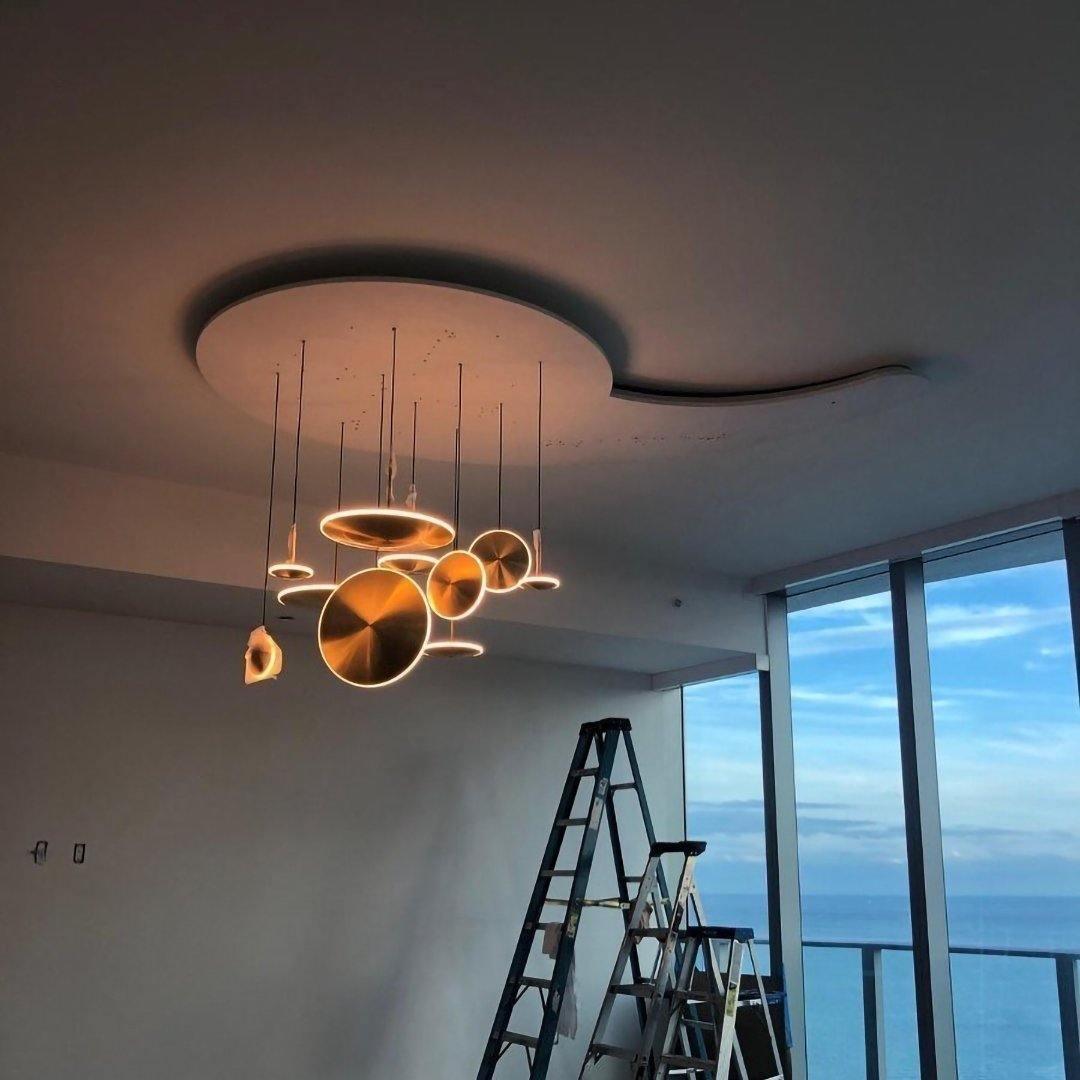 Uvenisra Moderne minimalistische hanglamp in schotelvorm
