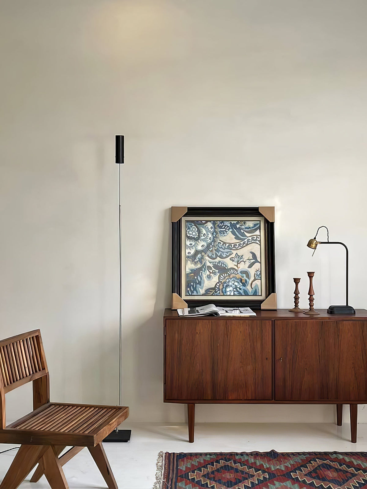 Telum minimalistisch Zwart vloerlamp