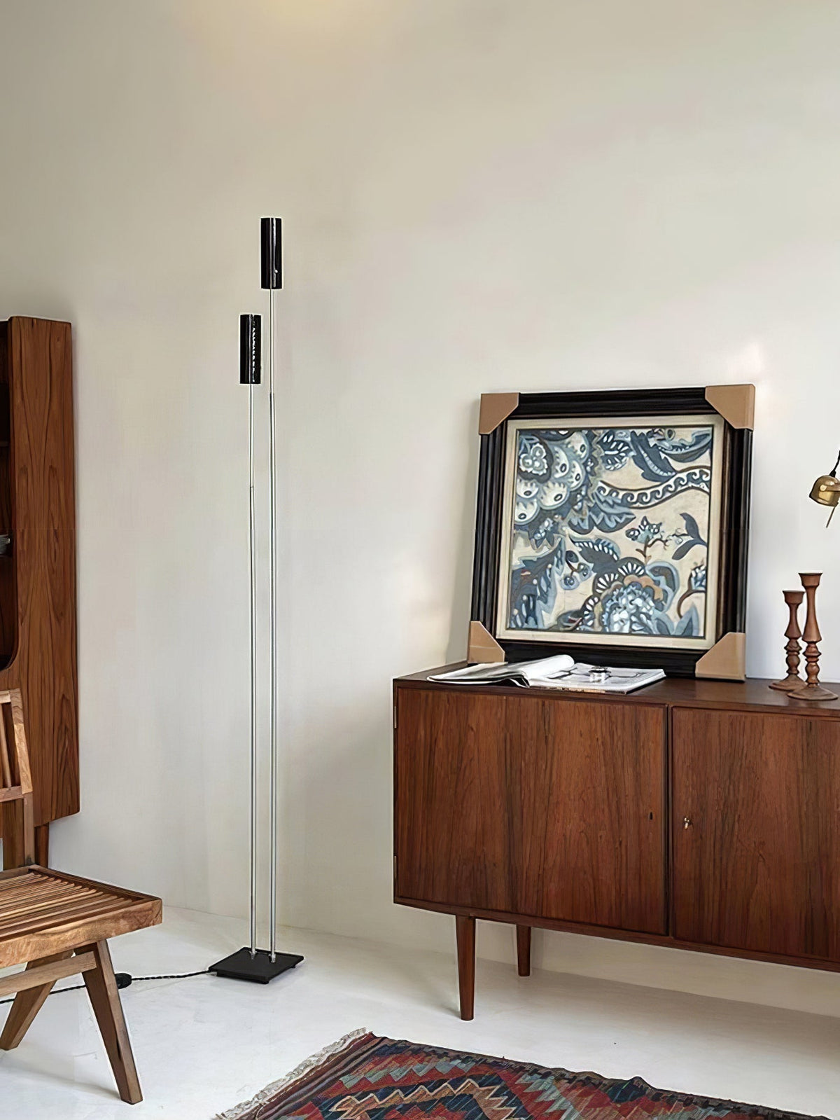 Telum minimalistisch Zwart vloerlamp