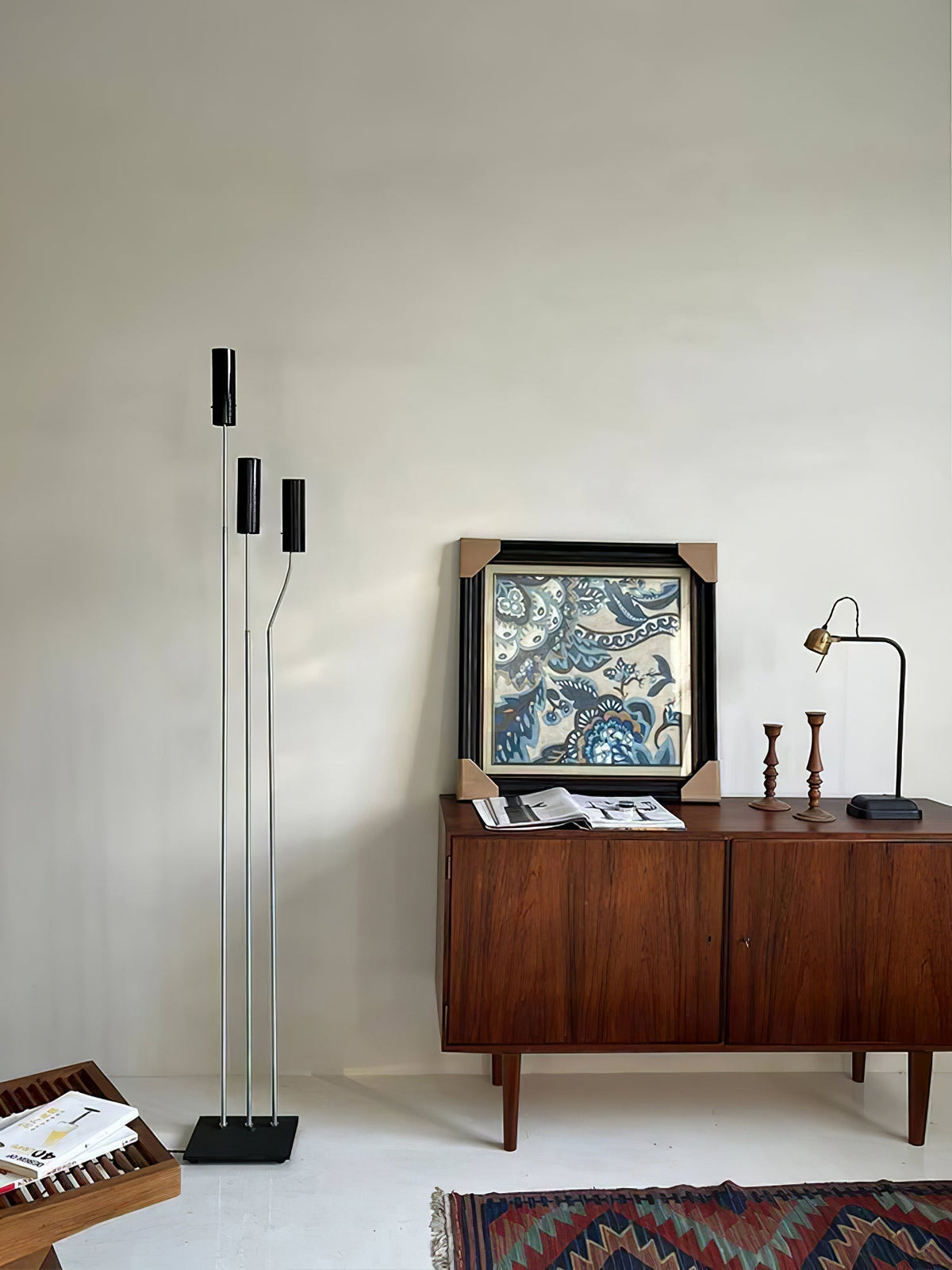 Telum minimalistisch Zwart vloerlamp