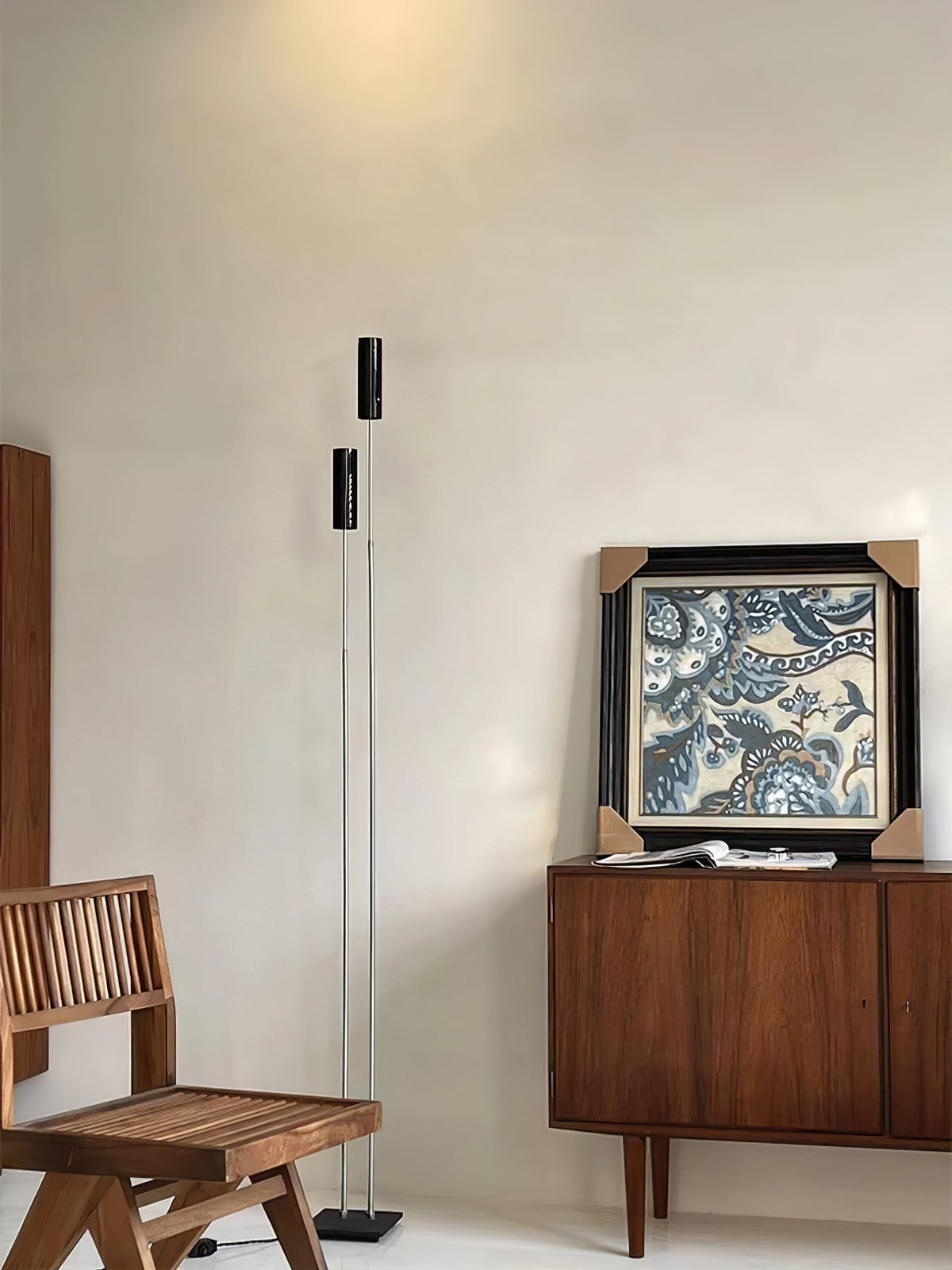 Telum minimalistisch Zwart vloerlamp
