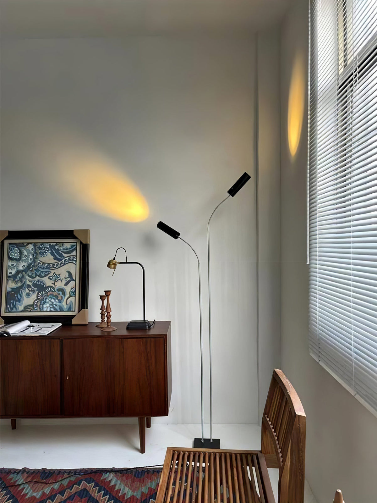 Telum minimalistisch Zwart vloerlamp