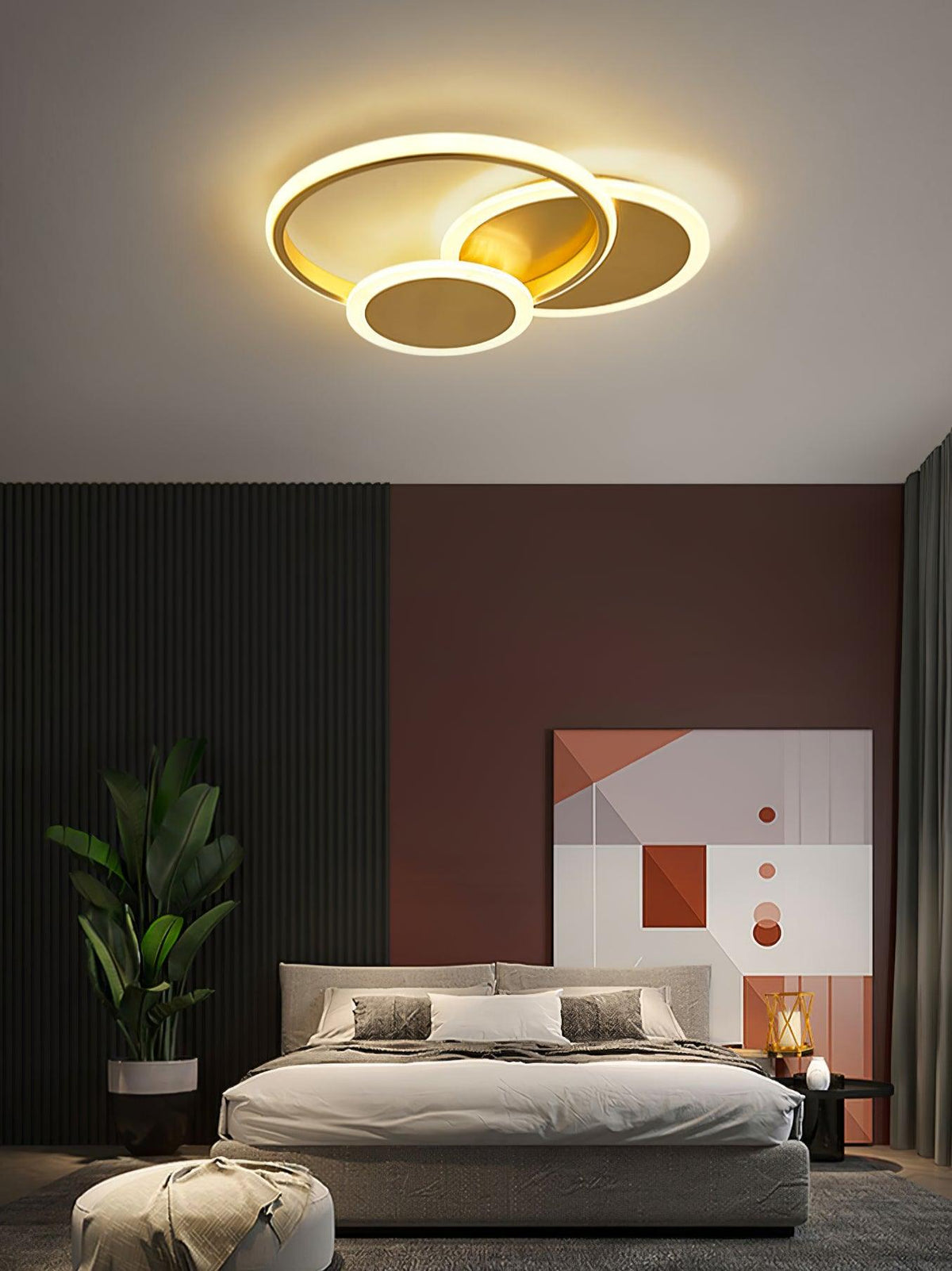 Insk Kunstzinnig Cirkels LED Plafondlamp