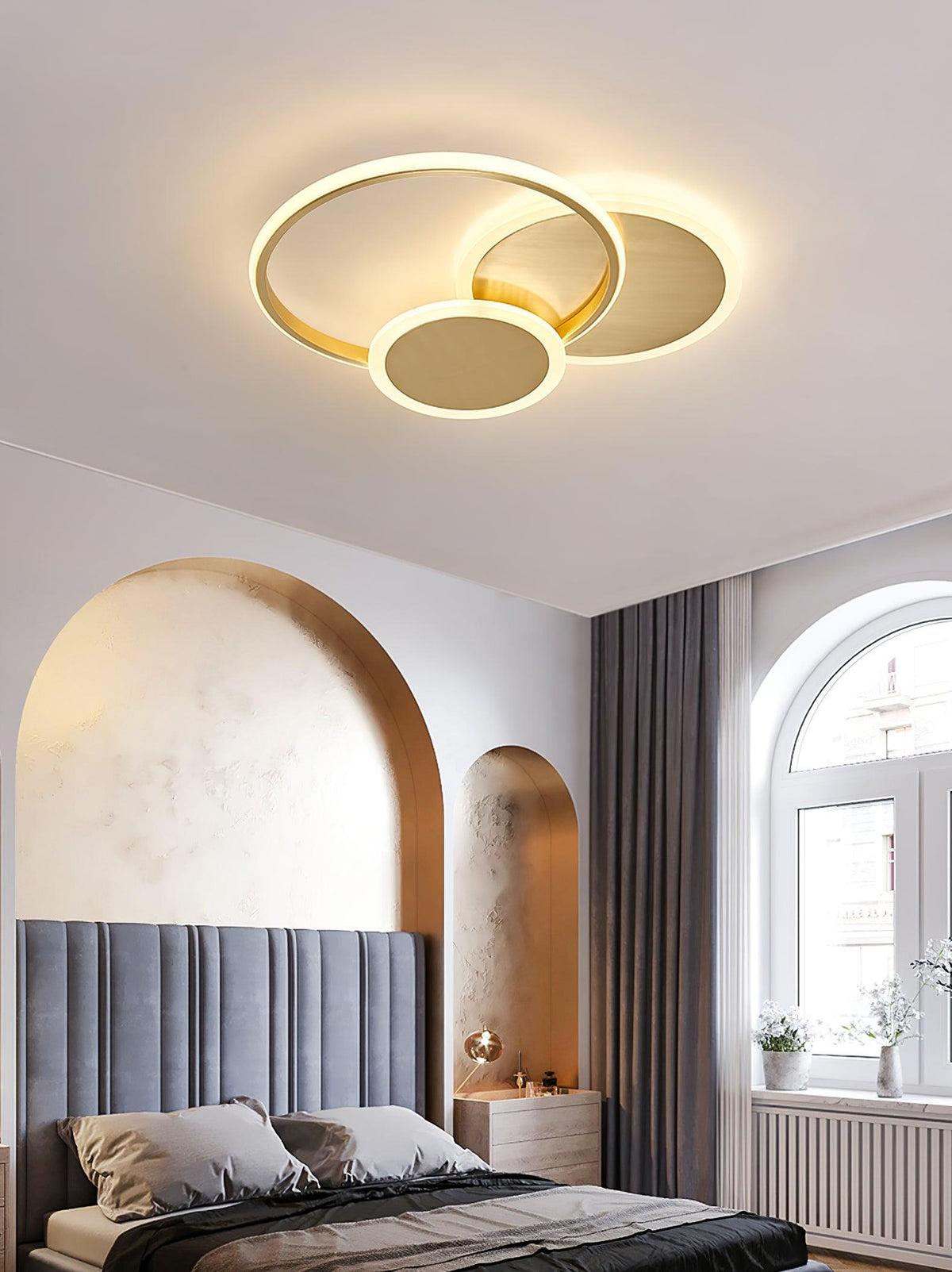Insk Kunstzinnig Cirkels LED Plafondlamp