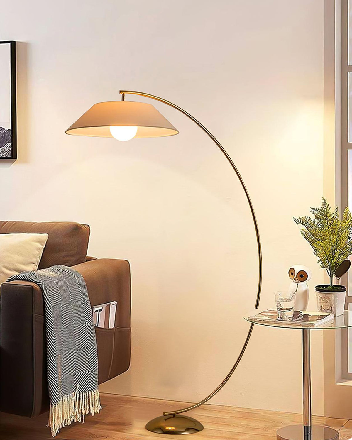 Veradin Stalen vloerlamp van vezel