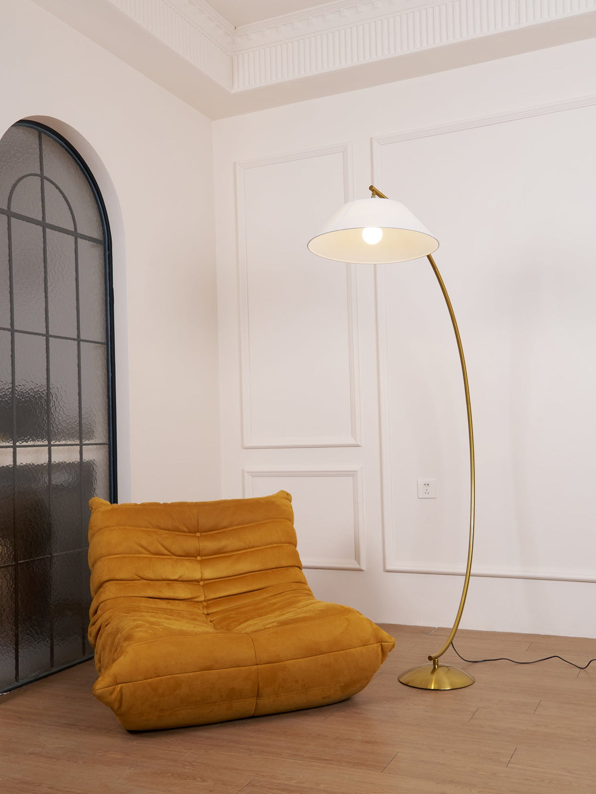 Veradin Stalen vloerlamp van vezel