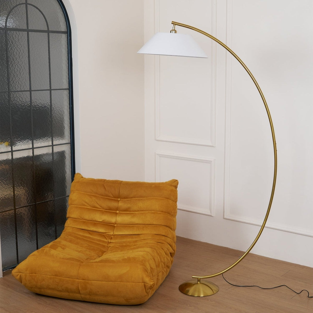 Veradin Stalen vloerlamp van vezel