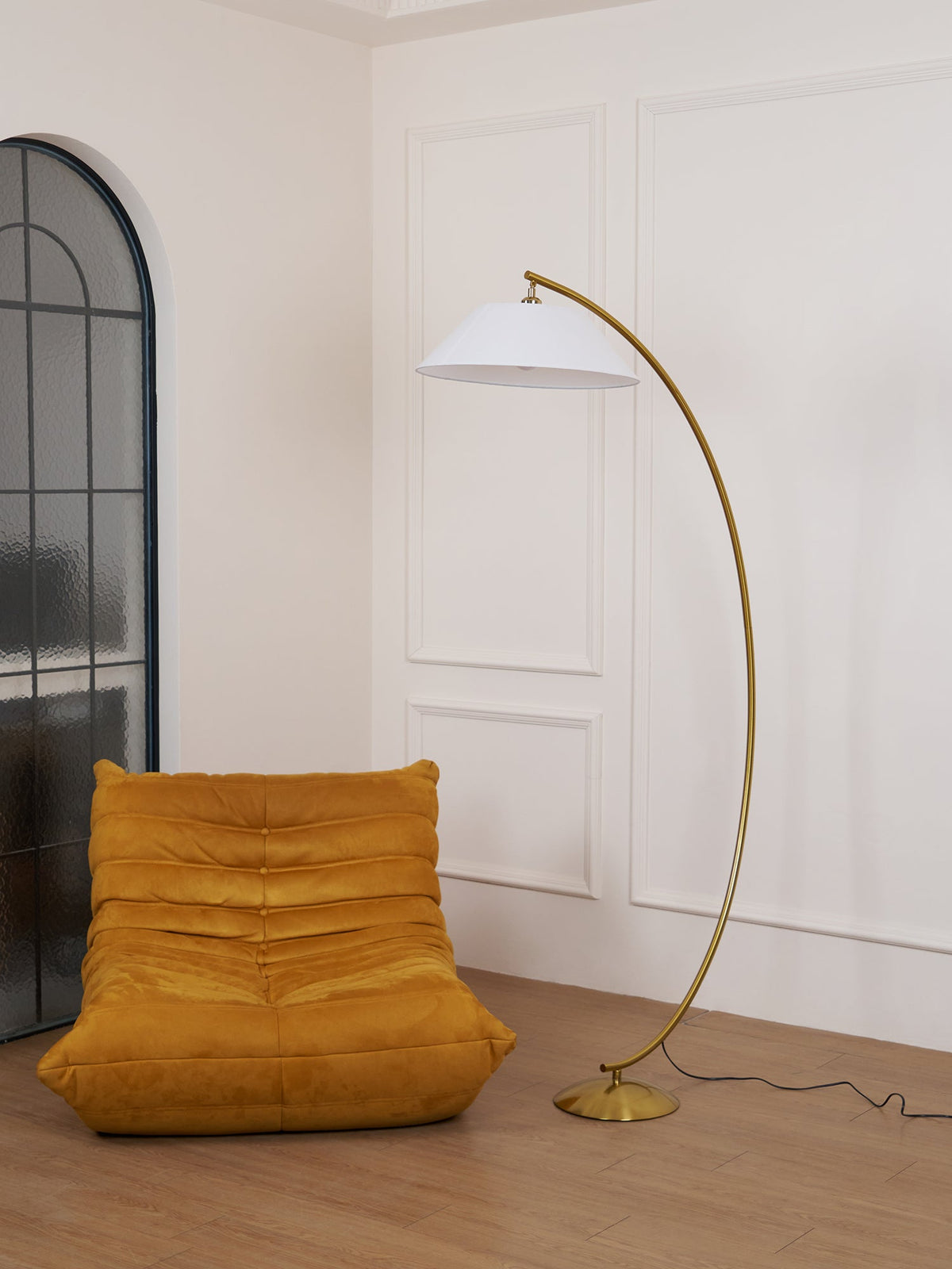Veradin Stalen vloerlamp van vezel