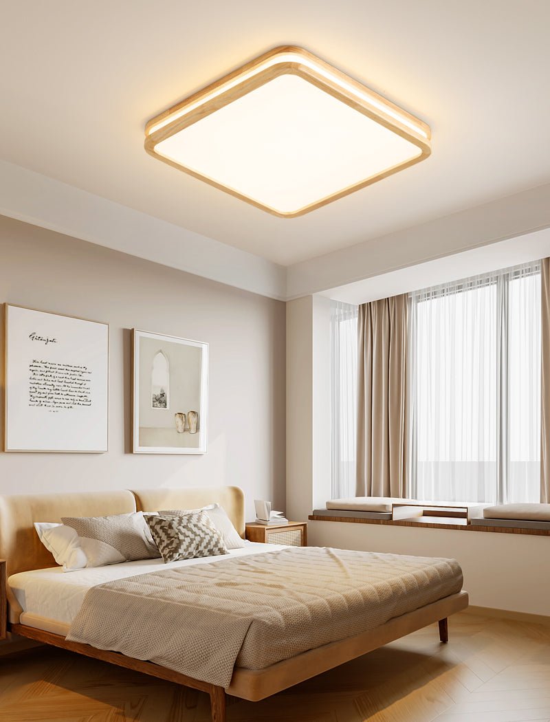 Nysilos modern Minimalistisch Hout Plafondlamp