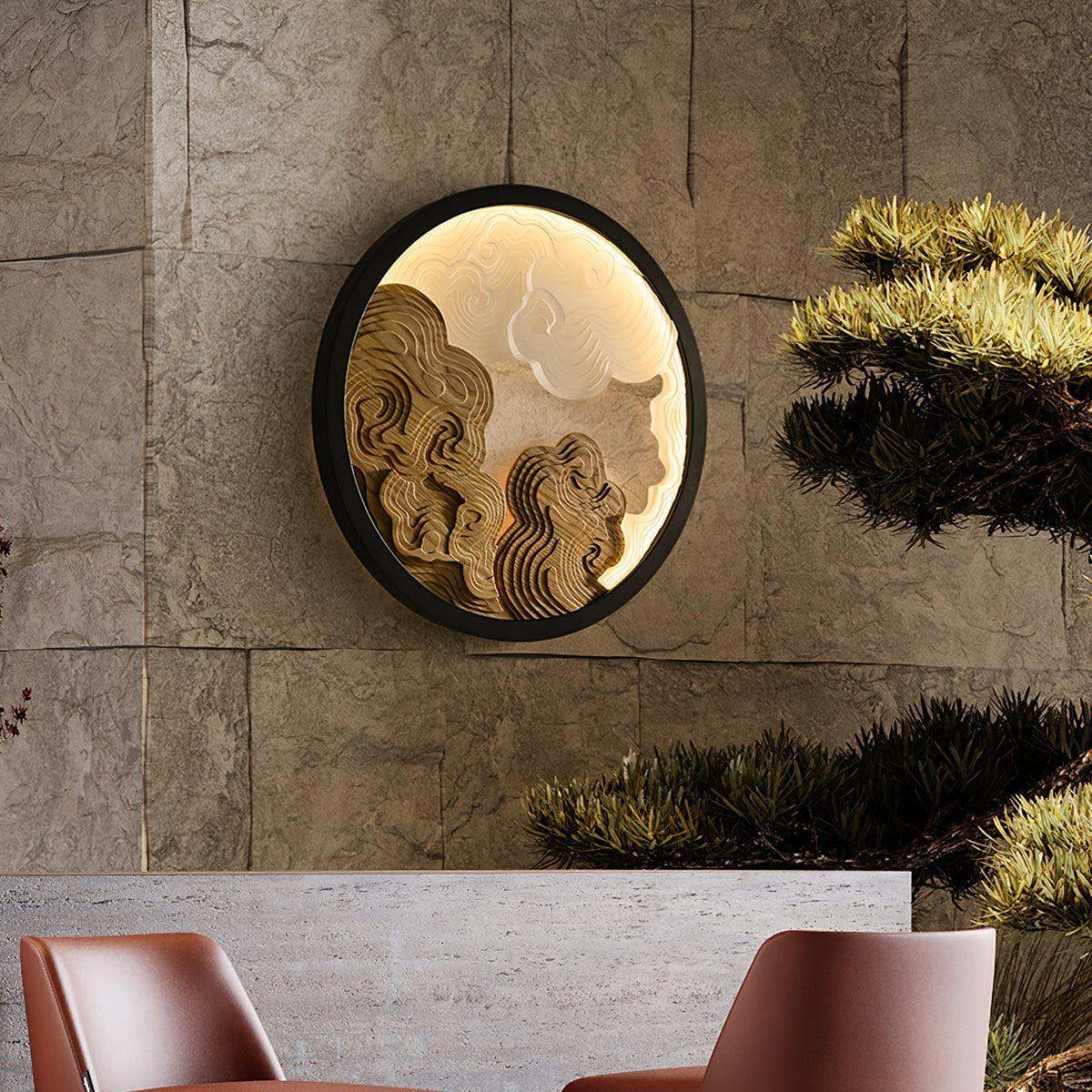 Grayson Moderne wandlamp van hout