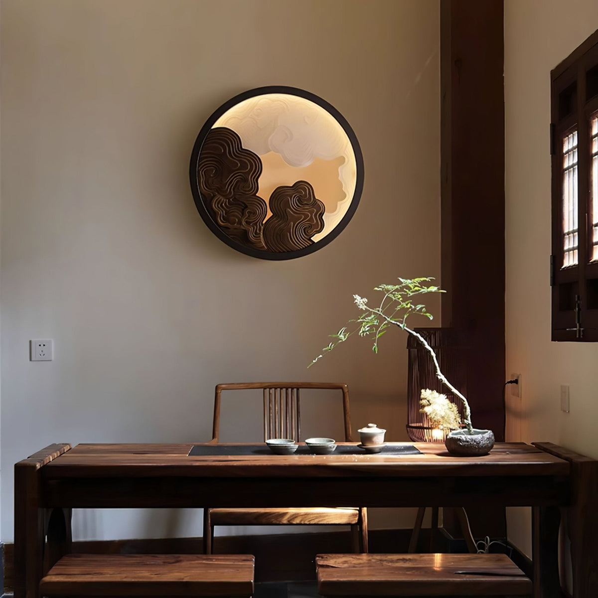 Grayson Moderne wandlamp van hout