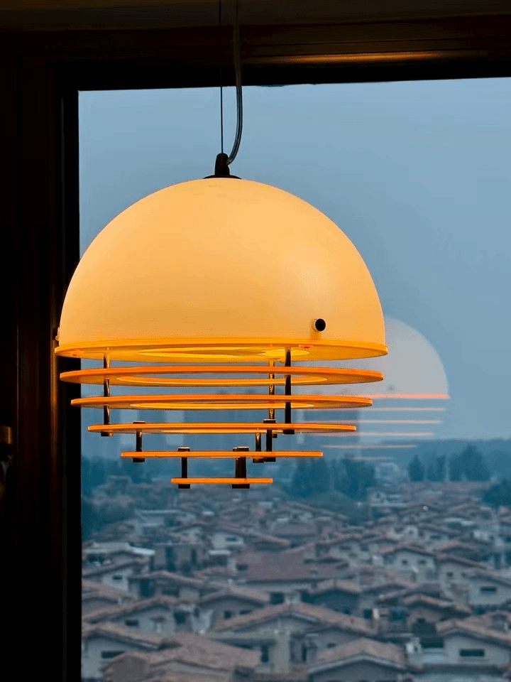 Esme Oranje gelaagde hanglamp