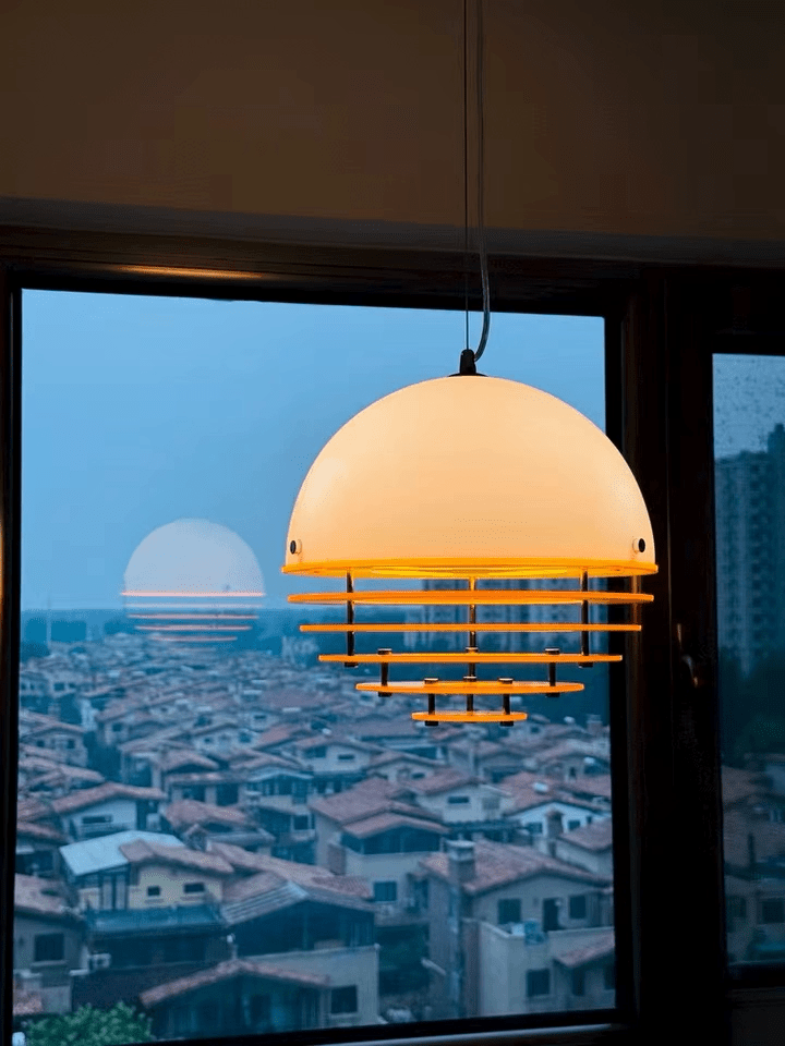 Esme Oranje gelaagde hanglamp