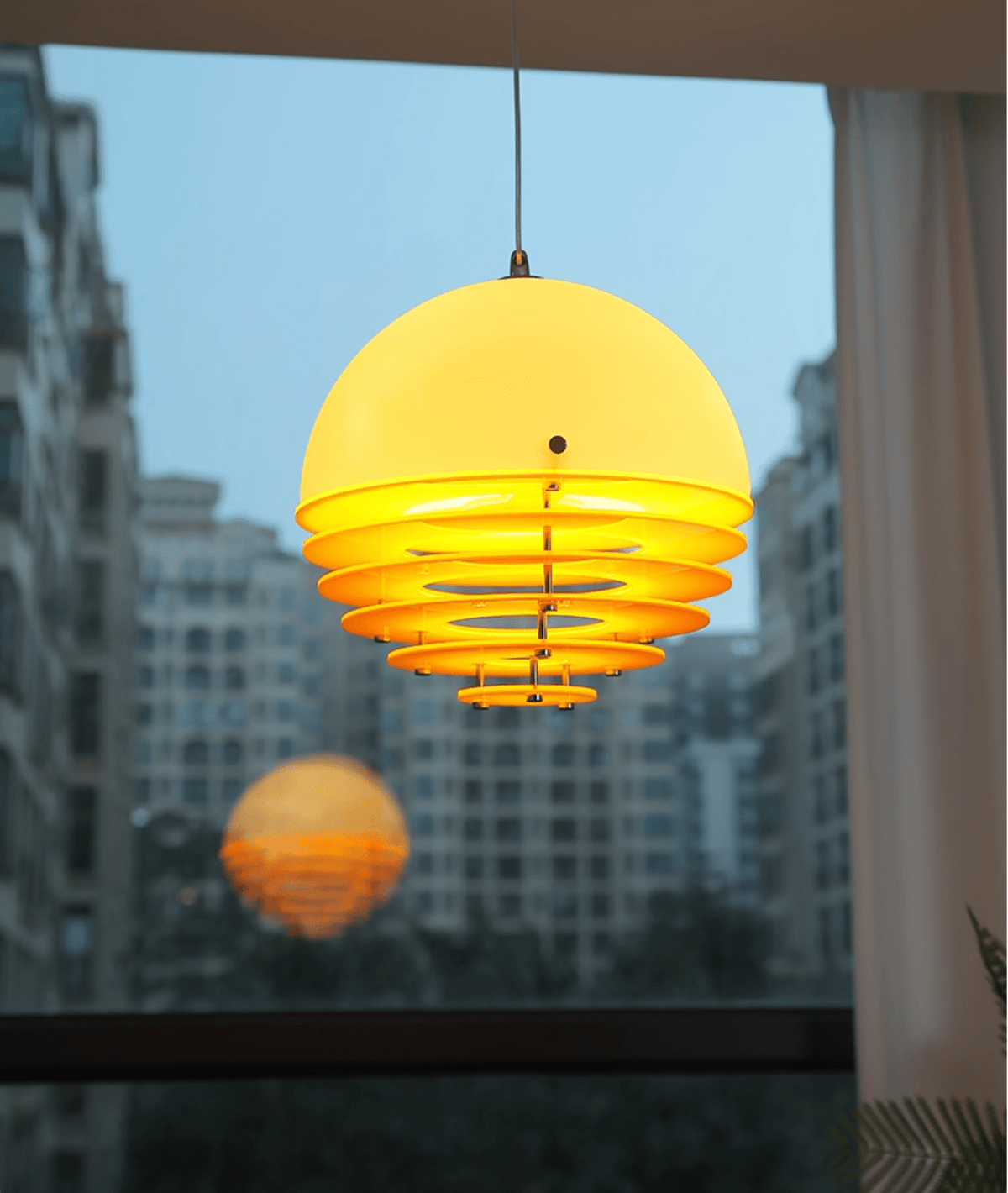 Esme Oranje gelaagde hanglamp