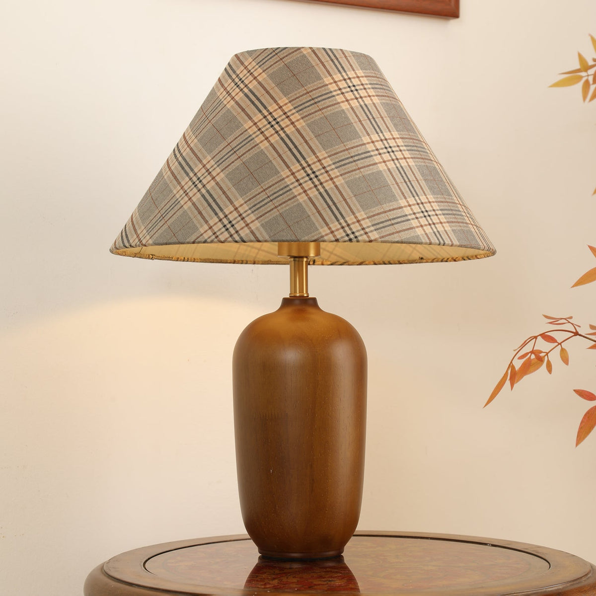 Sienna Hout en Stoffen Klassieke tafellamp