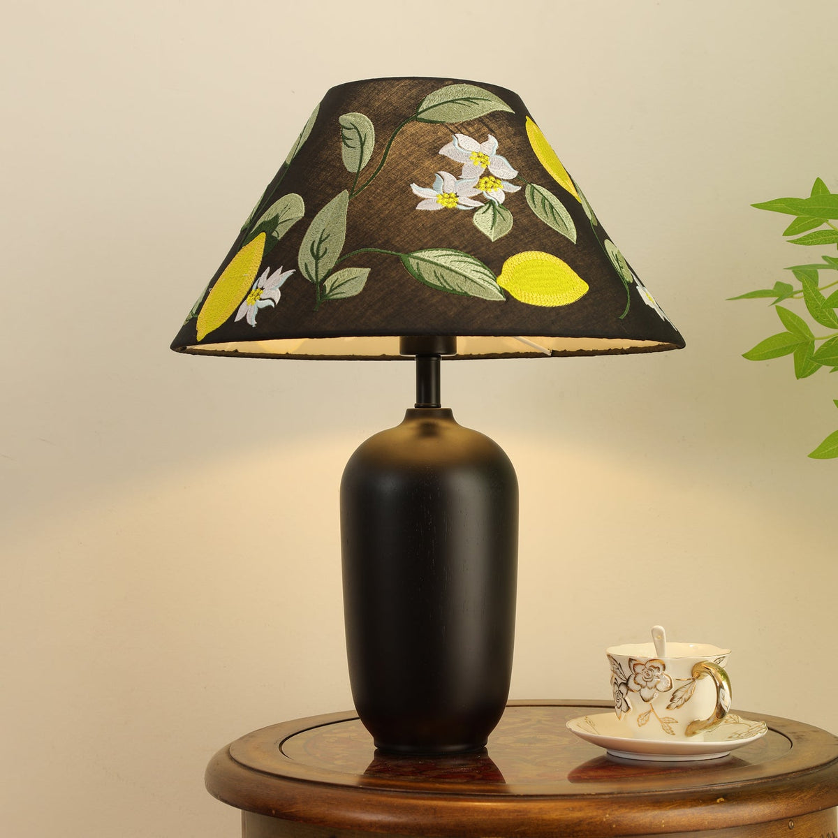 Sienna Hout en Stoffen Klassieke tafellamp