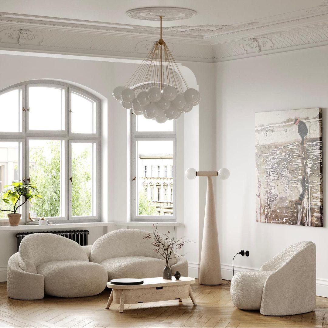 Eiririra Kroonluchter Bubble Matglas