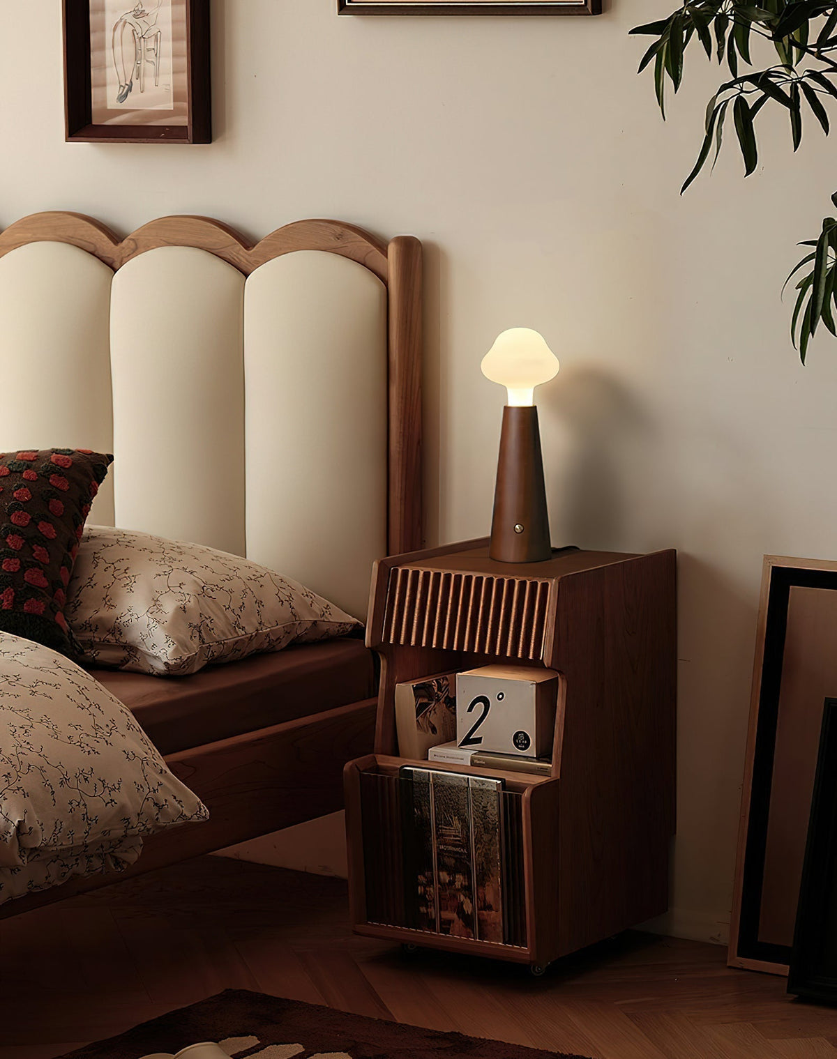 Mushio Houten Wolk tafellamp