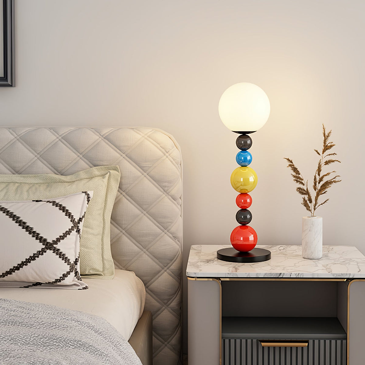 Zoriel Kunstmatige glas vloerlamp